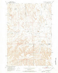 Dead Indian Hill Wyoming Historical topographic map, 1:24000 scale, 7.5 X 7.5 Minute, Year 1951
