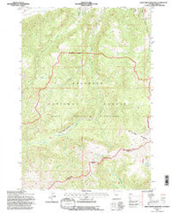 Dead Indian Meadows Wyoming Historical topographic map, 1:24000 scale, 7.5 X 7.5 Minute, Year 1991