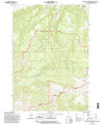 Dead Indian Meadows Wyoming Historical topographic map, 1:24000 scale, 7.5 X 7.5 Minute, Year 1991