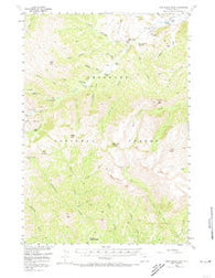Dead Indian Peak Wyoming Historical topographic map, 1:62500 scale, 15 X 15 Minute, Year 1956