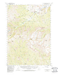 Dead Indian Peak Wyoming Historical topographic map, 1:62500 scale, 15 X 15 Minute, Year 1956
