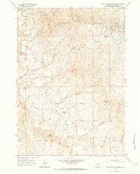 Dead Woman Crossing Wyoming Historical topographic map, 1:24000 scale, 7.5 X 7.5 Minute, Year 1961