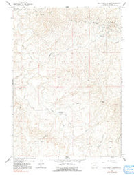 Dead Woman Crossing Wyoming Historical topographic map, 1:24000 scale, 7.5 X 7.5 Minute, Year 1961