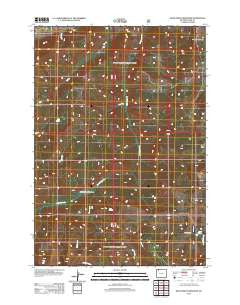 Dead Indian Meadows Wyoming Historical topographic map, 1:24000 scale, 7.5 X 7.5 Minute, Year 2012
