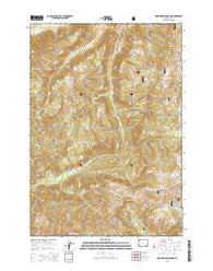 Dead Indian Meadows Wyoming Current topographic map, 1:24000 scale, 7.5 X 7.5 Minute, Year 2015