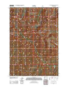 Dead Indian Peak Wyoming Historical topographic map, 1:24000 scale, 7.5 X 7.5 Minute, Year 2012