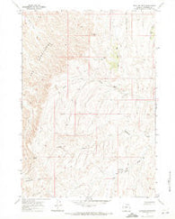 Deadline Draw Wyoming Historical topographic map, 1:24000 scale, 7.5 X 7.5 Minute, Year 1966