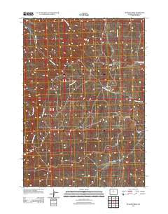Deadline Draw Wyoming Historical topographic map, 1:24000 scale, 7.5 X 7.5 Minute, Year 2012