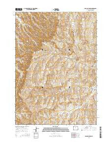 Deadline Draw Wyoming Current topographic map, 1:24000 scale, 7.5 X 7.5 Minute, Year 2015