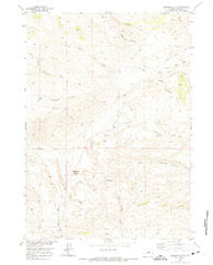 Deadman Butte Wyoming Historical topographic map, 1:24000 scale, 7.5 X 7.5 Minute, Year 1952