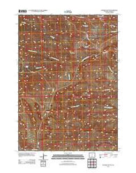 Deadman Butte Wyoming Historical topographic map, 1:24000 scale, 7.5 X 7.5 Minute, Year 2012