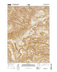Deadman Butte Wyoming Current topographic map, 1:24000 scale, 7.5 X 7.5 Minute, Year 2015