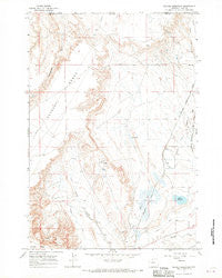 Deaver Reservoir Wyoming Historical topographic map, 1:24000 scale, 7.5 X 7.5 Minute, Year 1966