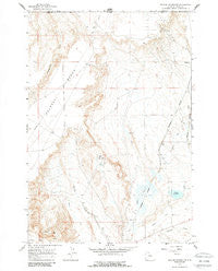 Deaver Reservoir Wyoming Historical topographic map, 1:24000 scale, 7.5 X 7.5 Minute, Year 1966