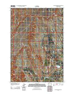 Deaver Reservoir Wyoming Historical topographic map, 1:24000 scale, 7.5 X 7.5 Minute, Year 2012