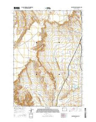 Deaver Reservoir Wyoming Current topographic map, 1:24000 scale, 7.5 X 7.5 Minute, Year 2015