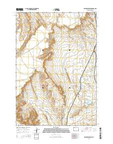 Deaver Reservoir Wyoming Current topographic map, 1:24000 scale, 7.5 X 7.5 Minute, Year 2015