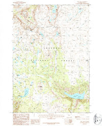 Deep Lake Wyoming Historical topographic map, 1:24000 scale, 7.5 X 7.5 Minute, Year 1987