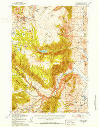 Deep Lake Wyoming Historical topographic map, 1:62500 scale, 15 X 15 Minute, Year 1950