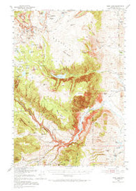 Deep Lake Wyoming Historical topographic map, 1:62500 scale, 15 X 15 Minute, Year 1950