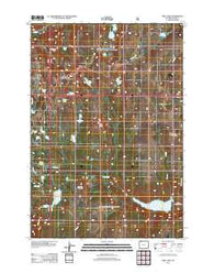 Deep Lake Wyoming Historical topographic map, 1:24000 scale, 7.5 X 7.5 Minute, Year 2012
