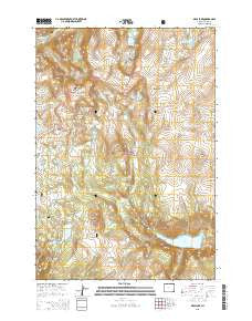 Deep Lake Wyoming Current topographic map, 1:24000 scale, 7.5 X 7.5 Minute, Year 2015