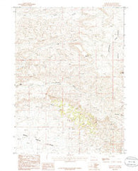 Deer Butte Wyoming Historical topographic map, 1:24000 scale, 7.5 X 7.5 Minute, Year 1986