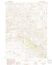 Deer Butte Wyoming Historical topographic map, 1:24000 scale, 7.5 X 7.5 Minute, Year 1986