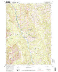 Deer Creek Wyoming Historical topographic map, 1:24000 scale, 7.5 X 7.5 Minute, Year 1965