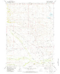 Deer Hill Wyoming Historical topographic map, 1:24000 scale, 7.5 X 7.5 Minute, Year 1980