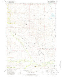 Deer Hill Wyoming Historical topographic map, 1:24000 scale, 7.5 X 7.5 Minute, Year 1980