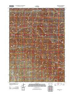 Deer Butte Wyoming Historical topographic map, 1:24000 scale, 7.5 X 7.5 Minute, Year 2012