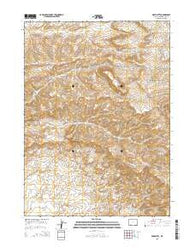 Deer Butte Wyoming Current topographic map, 1:24000 scale, 7.5 X 7.5 Minute, Year 2015