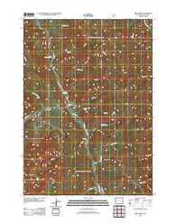 Deer Creek Wyoming Historical topographic map, 1:24000 scale, 7.5 X 7.5 Minute, Year 2012