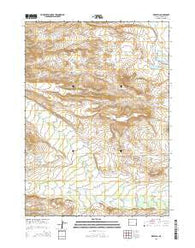 Deer Hill Wyoming Current topographic map, 1:24000 scale, 7.5 X 7.5 Minute, Year 2015