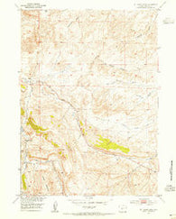 Del Monte Ridge Wyoming Historical topographic map, 1:24000 scale, 7.5 X 7.5 Minute, Year 1953