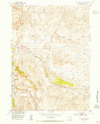 Del Monte Ridge Wyoming Historical topographic map, 1:24000 scale, 7.5 X 7.5 Minute, Year 1953