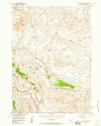 Del Monte Ridge Wyoming Historical topographic map, 1:24000 scale, 7.5 X 7.5 Minute, Year 1958