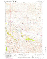 Del Monte Ridge Wyoming Historical topographic map, 1:24000 scale, 7.5 X 7.5 Minute, Year 1958