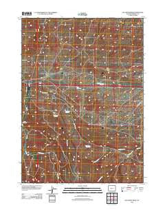 Del Monte Ridge Wyoming Historical topographic map, 1:24000 scale, 7.5 X 7.5 Minute, Year 2012
