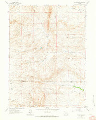 Delano Ranch Wyoming Historical topographic map, 1:24000 scale, 7.5 X 7.5 Minute, Year 1962