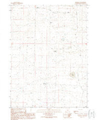 Dennison Cap Wyoming Historical topographic map, 1:24000 scale, 7.5 X 7.5 Minute, Year 1989