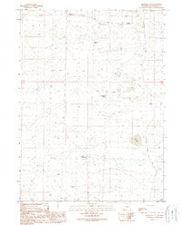 Dennison Cap Wyoming Historical topographic map, 1:24000 scale, 7.5 X 7.5 Minute, Year 1989
