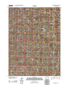 Dennison Cap Wyoming Historical topographic map, 1:24000 scale, 7.5 X 7.5 Minute, Year 2012