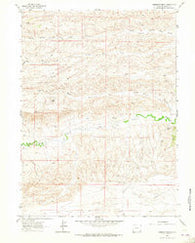 Dereemer Ranch Wyoming Historical topographic map, 1:24000 scale, 7.5 X 7.5 Minute, Year 1962