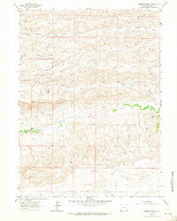 Dereemer Ranch Wyoming Historical topographic map, 1:24000 scale, 7.5 X 7.5 Minute, Year 1962