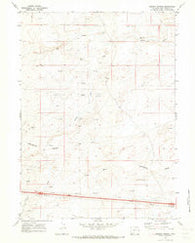 Desert Springs Wyoming Historical topographic map, 1:24000 scale, 7.5 X 7.5 Minute, Year 1970