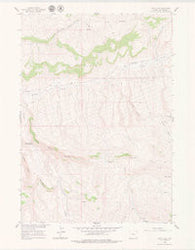 Devil Slide Wyoming Historical topographic map, 1:24000 scale, 7.5 X 7.5 Minute, Year 1960