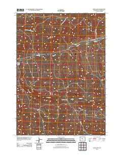 Devil Slide Wyoming Historical topographic map, 1:24000 scale, 7.5 X 7.5 Minute, Year 2012