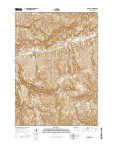 Devil Slide Wyoming Current topographic map, 1:24000 scale, 7.5 X 7.5 Minute, Year 2015